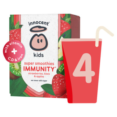 Innocent Kids Strawberries, Kiwis & Apples Super Smoothies with vitamins