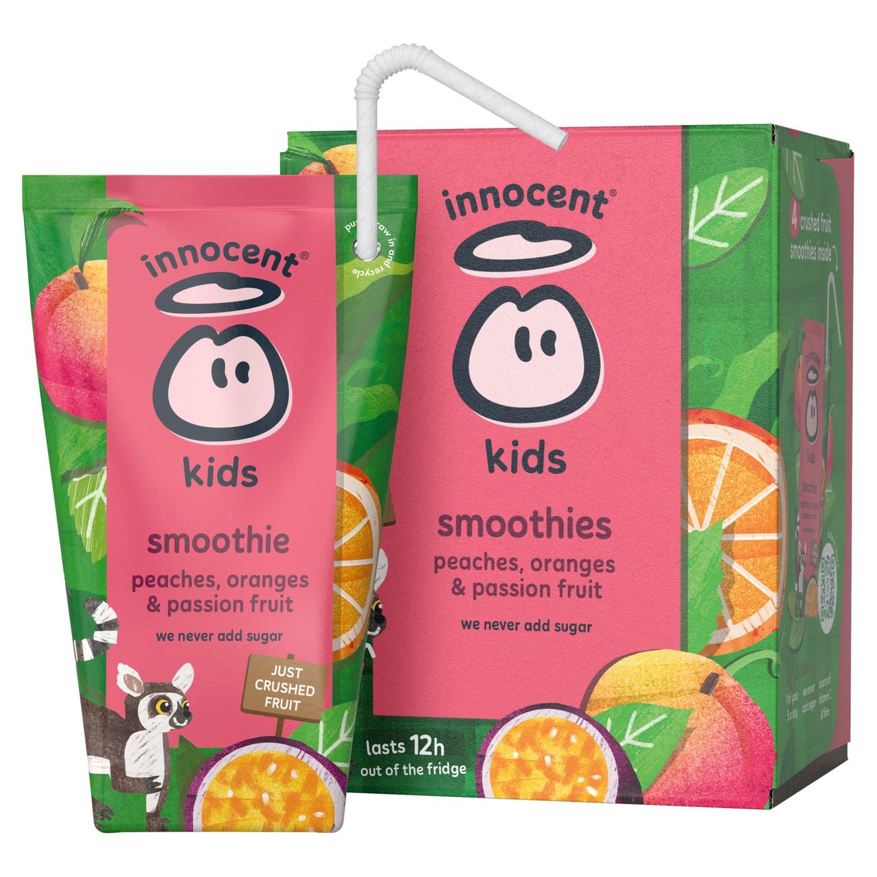 Innocent Kids' Peaches, Passion Fruits & Oranges Smoothies