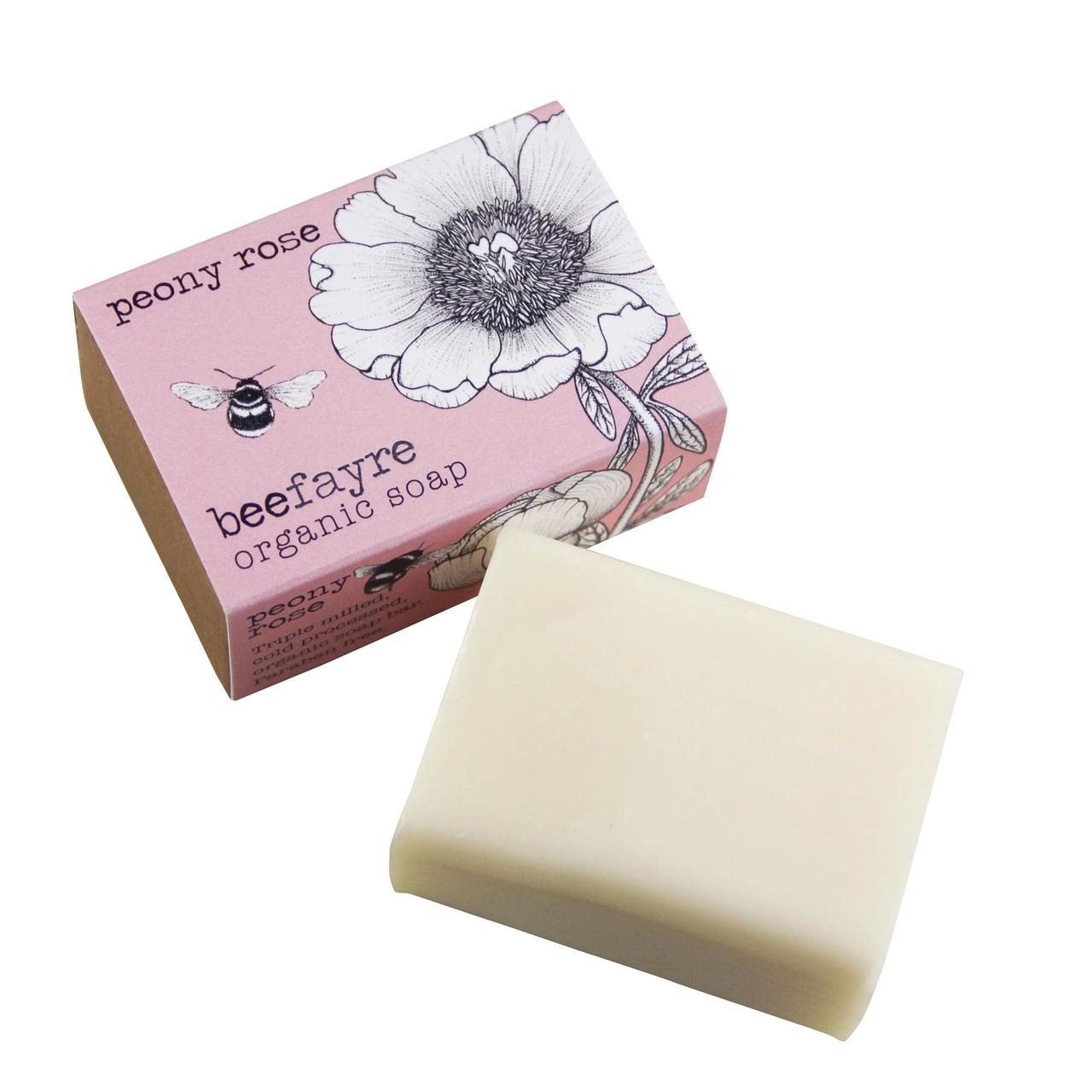 Beefayre Peony Rose Organic Soap