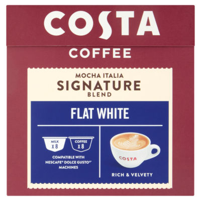 Costa NESCAFE® Dolce Gusto® Compatible Flat White Coffee Pods