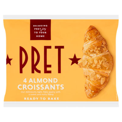 Pret 4 Almond Croissants 280g