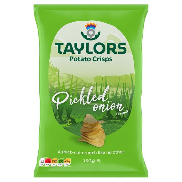 Taylors Pickled Onion Flavour Potato Crisps 150g