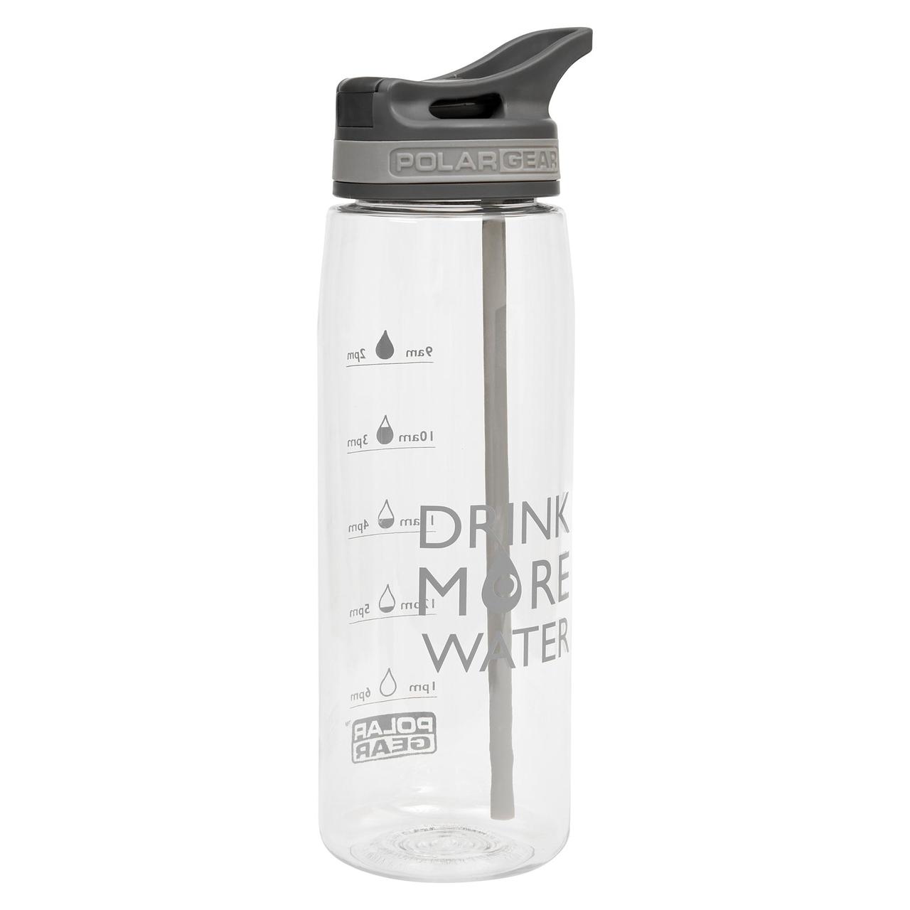 Polar Gear Aqua Curve 750ml Tritan Tracker Bottle Grey