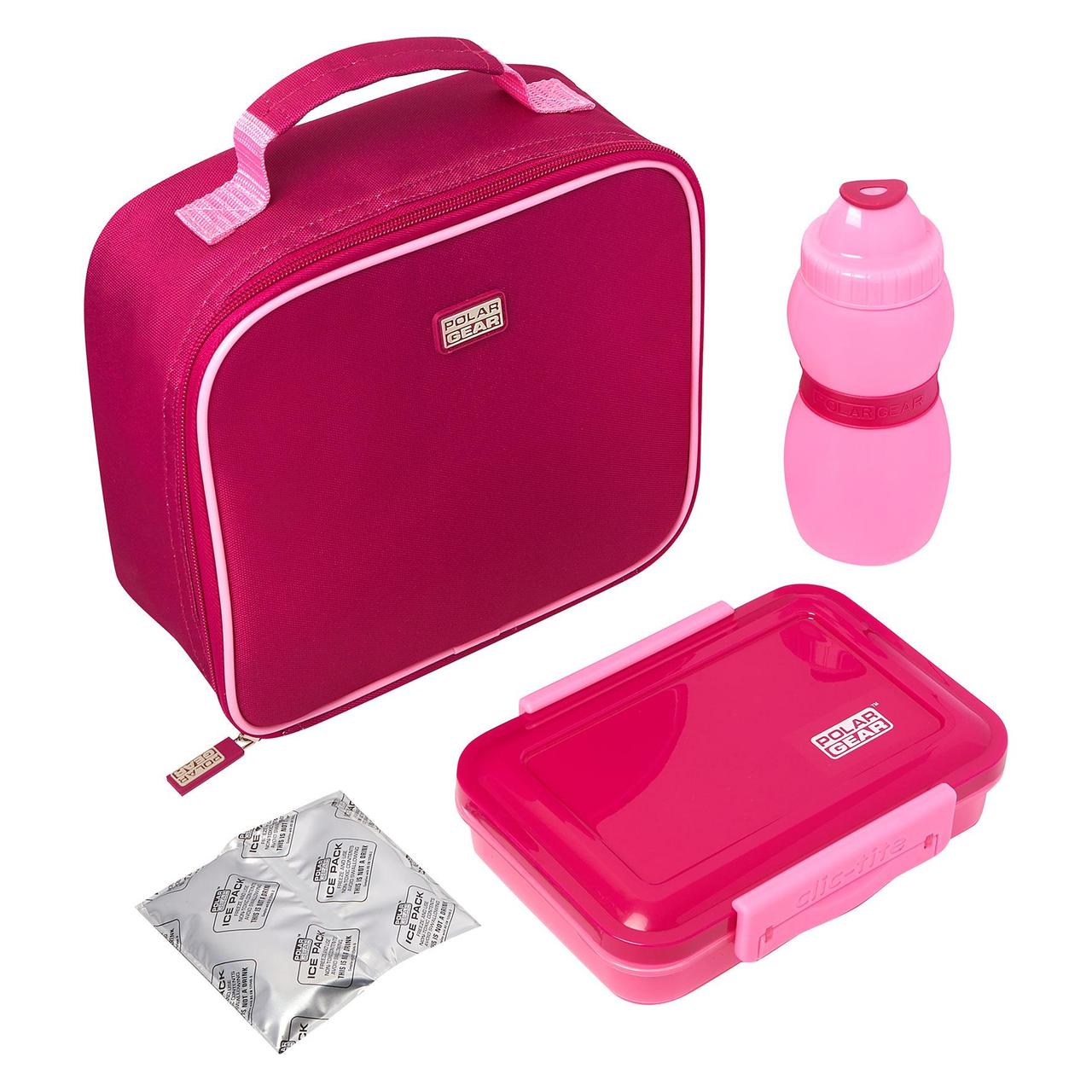 Polar Gear 4 Piece Lunch Set Pink