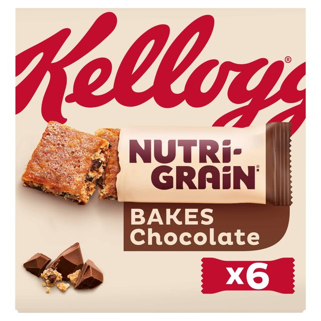Kellogg's Nutri-Grain Bakes Chocolate Snack Bars  6 x 270g