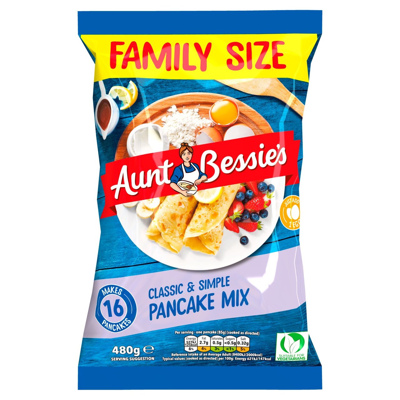 Aunt Bessie's Pancake Mix Family Size