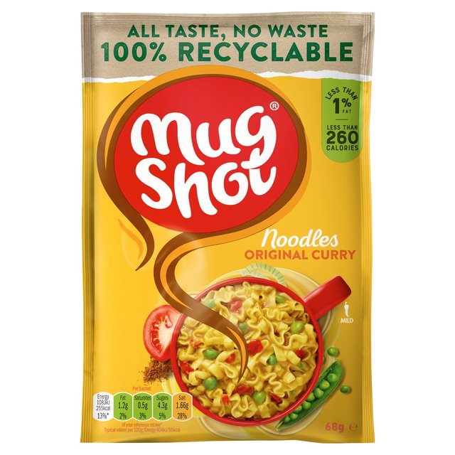 Mug Shot Noodles Classic Original Curry Soup 68g