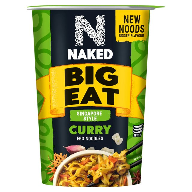 Naked Big Eat Thai Style Green Curry Egg Noodles 104g