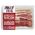 The Jolly Hog Outdoor Bred Streaky Bacon British Smoked Rashers x12 200g