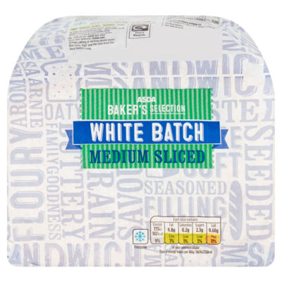 ASDA Baker's Selection Medium White Batch Bread