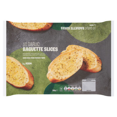 ASDA 10 Garlic Baguette Slices