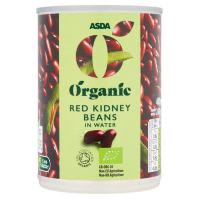 ASDA Organic Red Kidney Beans in Water