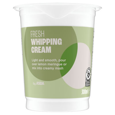 ASDA Fresh Whipping Cream 300ml