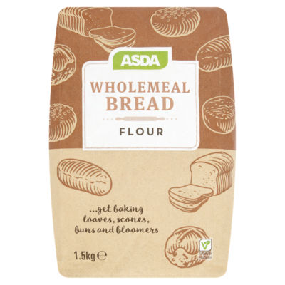 BAKE by ASDA Wholemeal Bread Flour 1.5kg