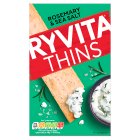 Ryvita Thins Rosemary & Sea Salt Flatbread Crackers  125g