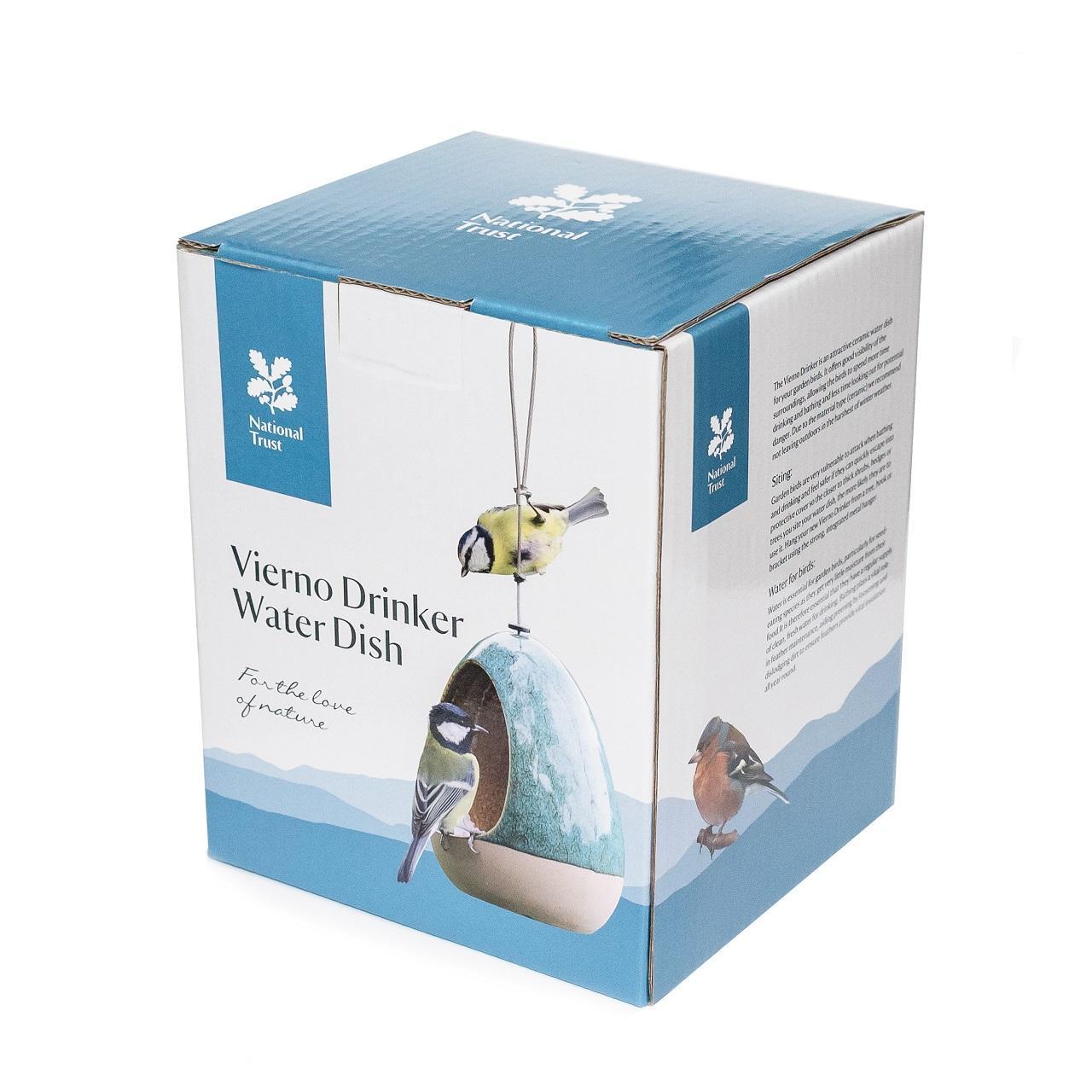 National Trust CJ Wildlife Vierno Drinker Water Dish for Wild Birds