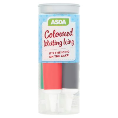 BAKE by ASDA Coloured Writing Icing