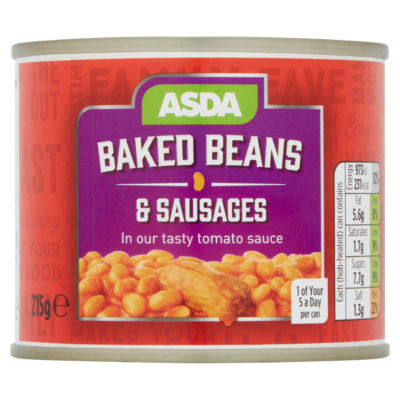 ASDA Baked Beans & Sausages 215g