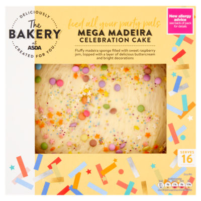 The BAKERY at ASDA Mega Madeira Party Cake