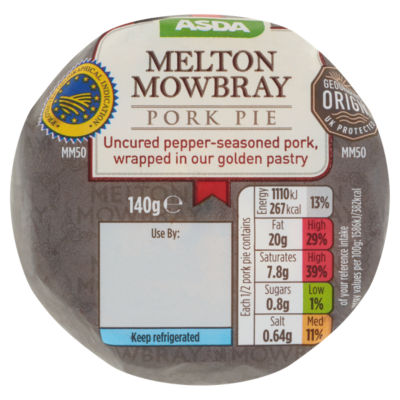 ASDA Melton Mowbray Pork Pie 140g