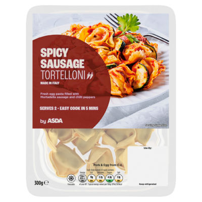 ASDA Spicy Sausage Tortelloni Serves 2 300g