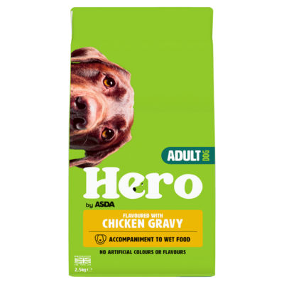 Hero by ASDA Mixer Flavoured With Chicken Gravy Dry Adult Dog Food 2.5kg