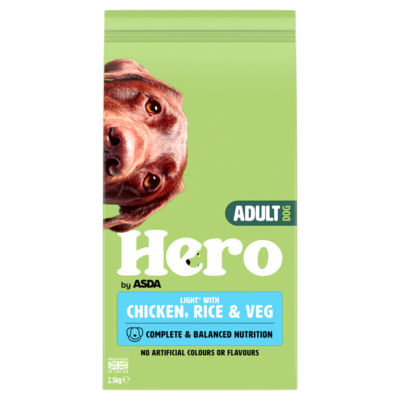 Hero by ASDA Light with Chicken, Rice & Veg Dry Adult Dog Food 2.5kg