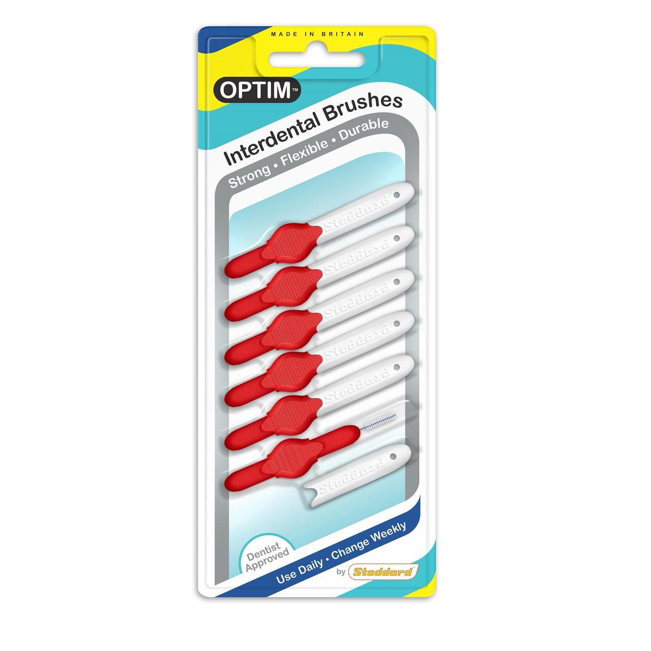 OPTIM Interdental Brushes 0.5mm Red