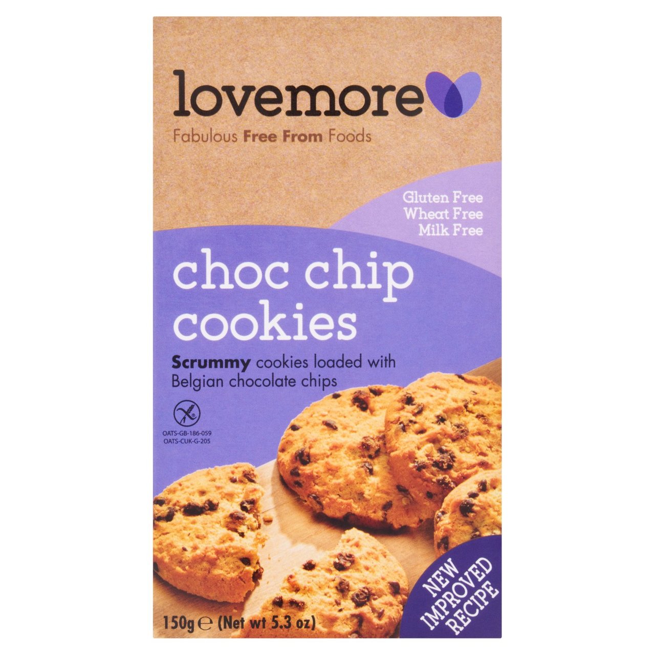 Lovemore Free From Chocolate Chip Cookies