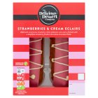 The Delicious Dessert Company Strawberries & Cream Eclairs 2 per pack