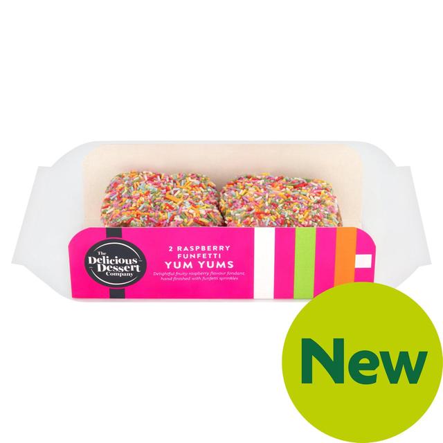 The Delicious Dessert Company 2 Raspberry Funfetti Yum Yums  2 per pack