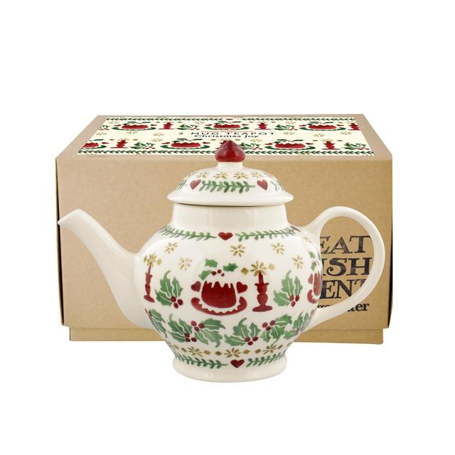 Emma Bridgewater Christmas Joy 2 Mug Teapot Boxed 