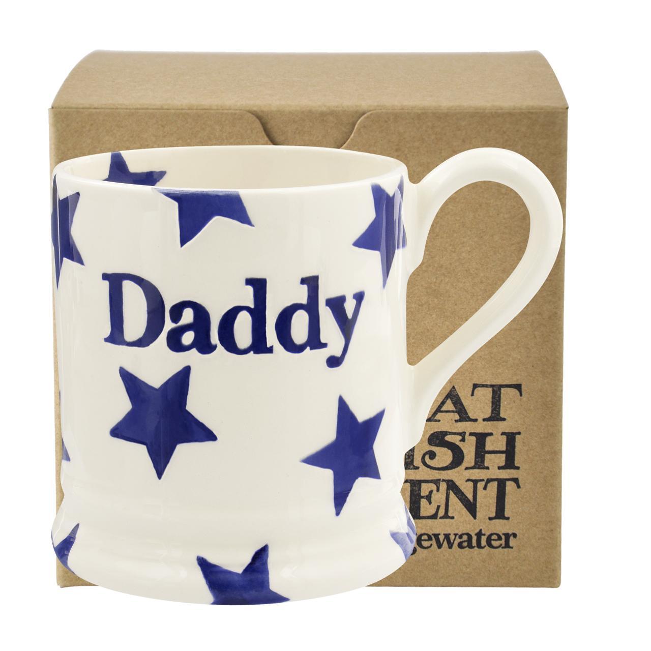 Emma Bridgewater Blue Star 'Daddy' 1/2 Pint Mug 