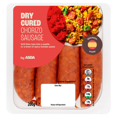 ASDA Dry Cured Chorizo Sausage