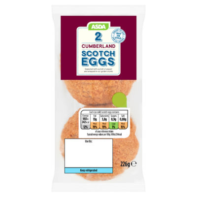 ASDA 2 Cumberland Scotch Eggs 226g