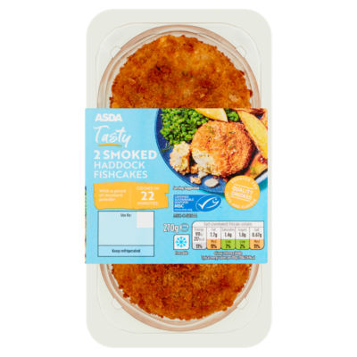 ASDA Tasty 2 Smoked Haddock Fishcakes