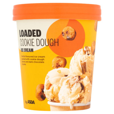 ASDA Loaded Cookie Dough Ice Cream - HelloSupermarket