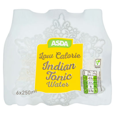 ASDA Low Calorie Indian Tonic Water 6 x 250ml