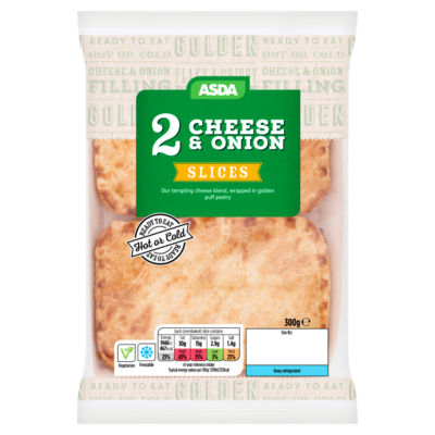 ASDA 2 Cheese & Onion Slices 300g