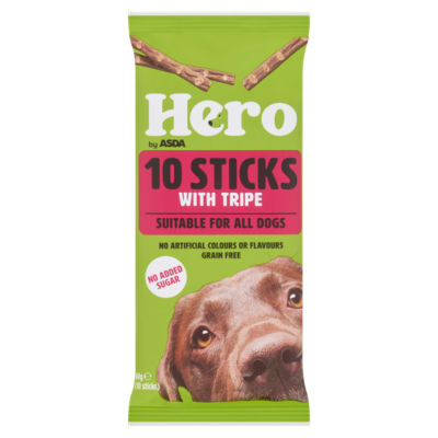 Hero by ASDA 10 Sticks With Tripe 60g