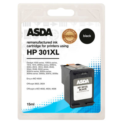 ASDA HP301XL Black Ink Cartridge