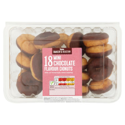 ASDA Baker's Selection 18 Mini Chocolate Donuts