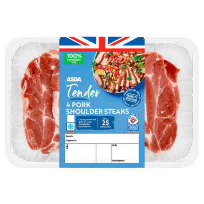 ASDA Tender 4 Pork Shoulder Steaks