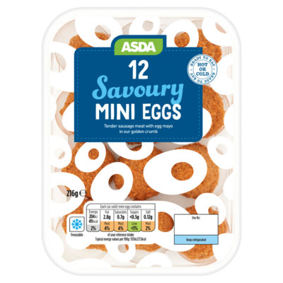 ASDA 12 Savoury Mini Eggs 216g