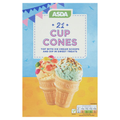 ASDA 21 Ice Cream Cup Cones