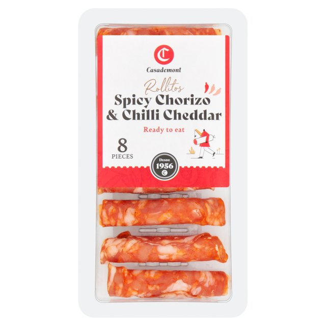 Casademont Chorizo And Chilli Cheese Rollitos 80g