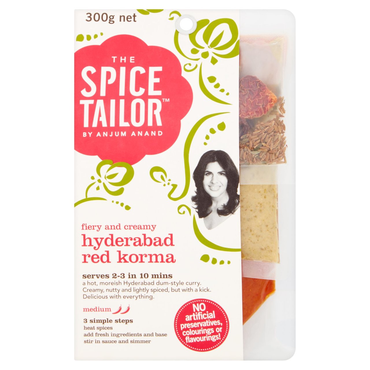 The Spice Tailor Hyderabad Red Korma Indian Curry Sauce Kit