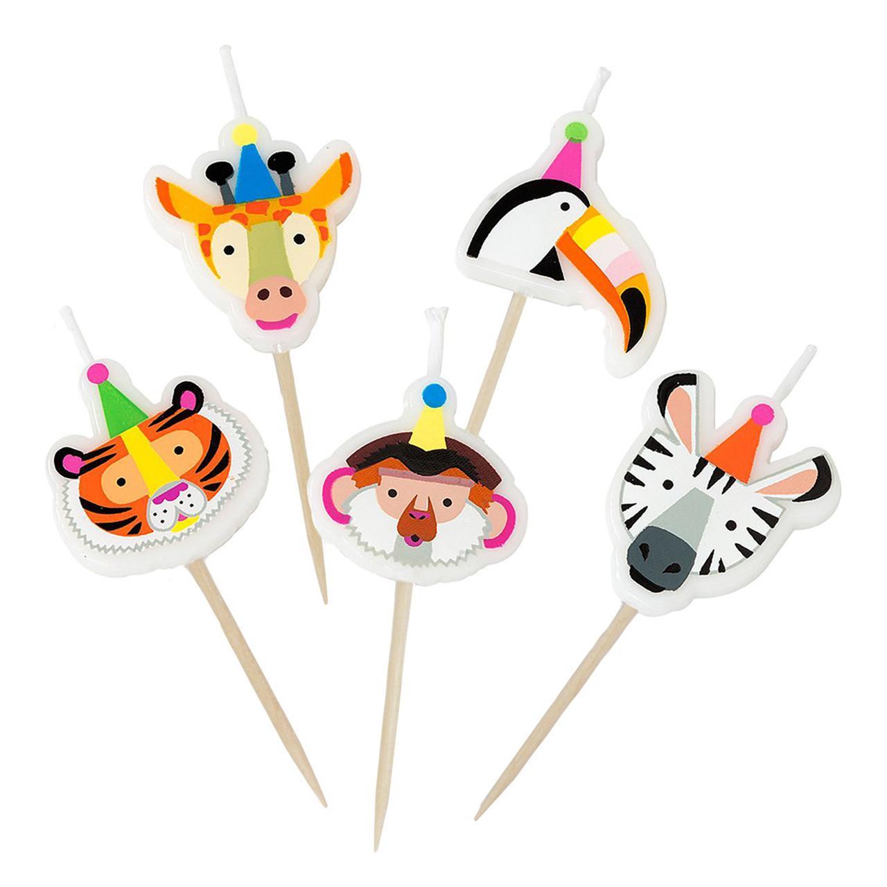 Safari Animals Birthday Candles