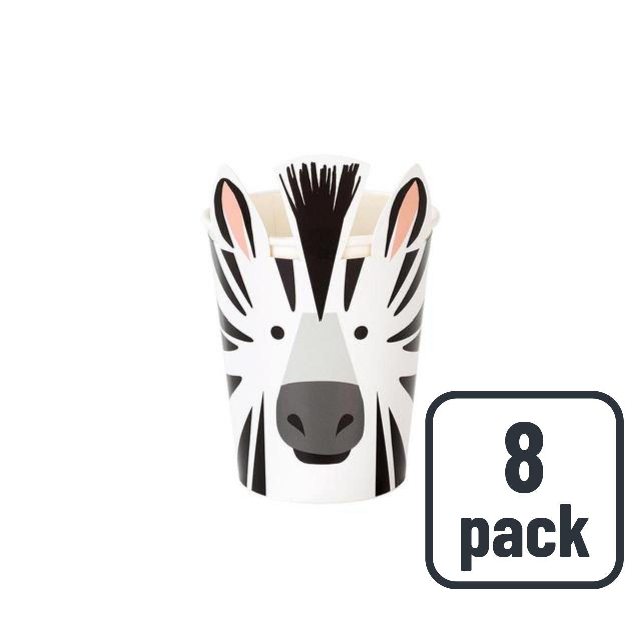 Zebra Recyclable Paper Party Cups