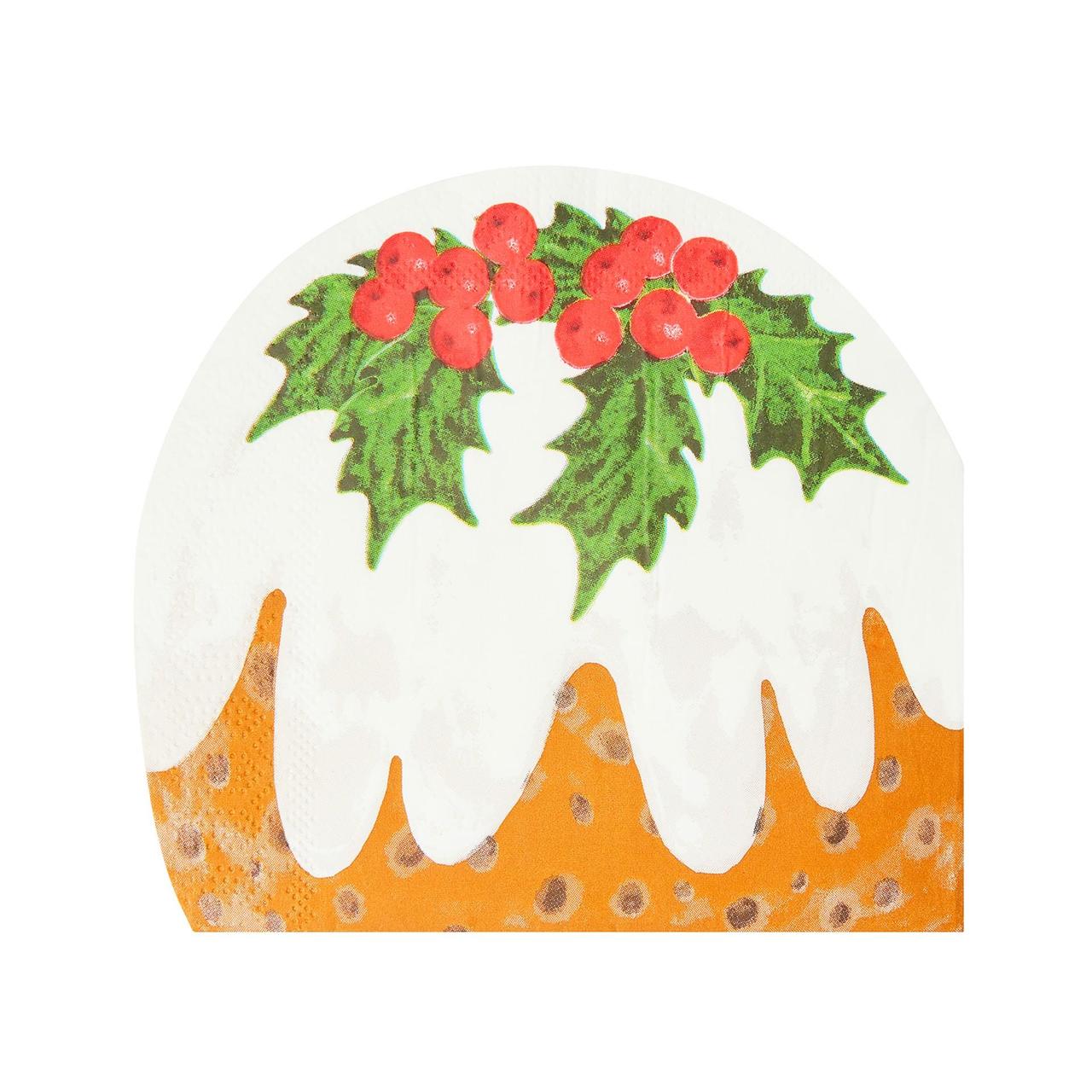 Christmas Pudding Shaped Napkins